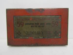 lot 251 image: Antique CLEVELAND Twist Drill Company Drill Bit Index