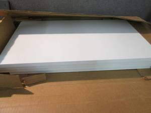 4 White Shelf Boards 24x14 inches...