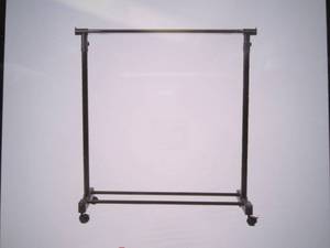 Silver Metal Clothes Rack 33x 69 in...