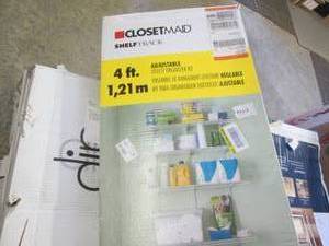ClosetMaid Shelf Track White Wire U...