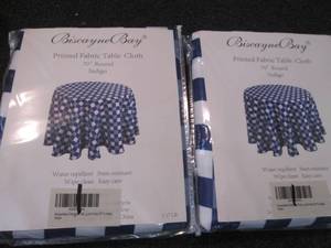 2- Biscayne Bay 70 inch Round Print...