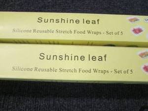 2 Silicone Food Wraps,Sunshine Leaf...