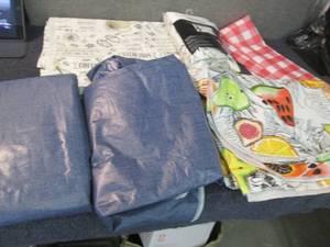 6-Assorted VinylPeva Tablecloths...