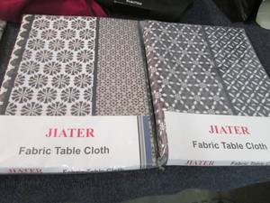 2 Jiater Fabric Table Cloths...
