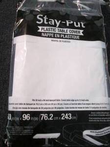6- Stay-Put Plastic Table Covers ...