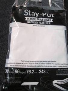 6- Stay-Put Plastic Table Covers ...