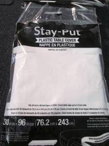 6- Stay-Put Plastic Table Covers ...