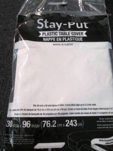 6- Stay-Put Plastic Table Covers ...