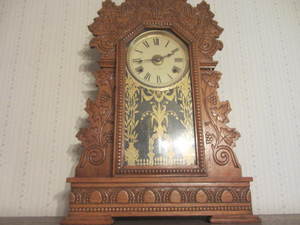 lot 51 image: Gingerbread Mantle Clock