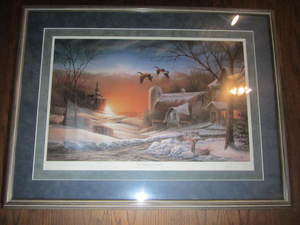 lot 142 image: Terry Redlin Sharing The Season
