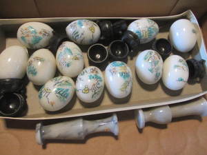 lot 167 image: Marble Eggs & Vases