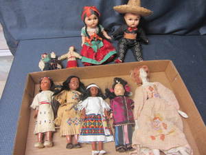 lot 223 image: Cultural Dolls