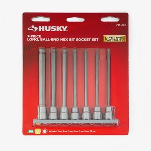 Husky Long Ball End Bit Socket Set (Metric, Missing 1 Piece)