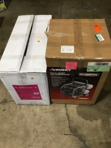 HUSKY AIR COMPRESSOR & KITCHEN ACCESSARY CUSTOMER RETURNS SEE PICS