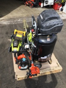 PALLET WITH ASSORTED TOOLS CUSTOMER RETURNS SEE PICS