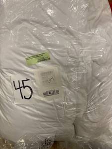 Black Label PrimaLoft 18 in. Queen Down Alternative Featherbed Mattress Pad, FA26-Q-WHITE - NEW