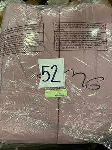 Wrinkle-Free Lilac Solid Cotton Sateen King Comforter, C1B2-K-LILAC - NEW