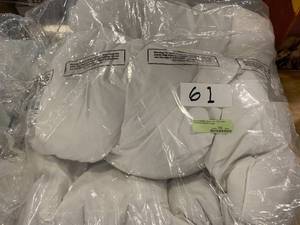 Ultimate Baffled Square 4 in. Twin Down Featherbed Mattress Topper, FA30-T-WHITE - NEW