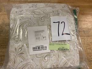 Legends Blair Paisley Beige Sateen Queen Duvet Cover, 50121D-Q-BEIGE - NEW