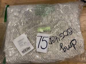 Odin IvoryGray Geometric Cotton Reversible Twin Duvet Cover, 50543D-T-IVRYGRY - NEW
