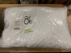 Black Label PrimaLoft Firm Down Alternative Queen Pillow, PO83-Q-WHITE - NEW