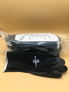 lot 33 image: (12) Pair Black Industrial Gloves