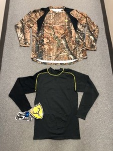 lot 52 image: (2) Mens X Large Realtree Camo Scent Shield Shirts