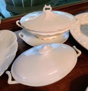 lot 38 image: Lot Of CreamWhite Serving Dishes