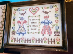 lot 91 image: Trio of Framed Embroidered Art