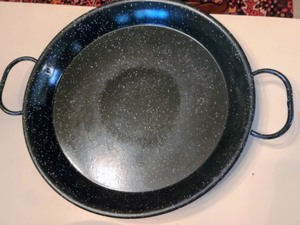 lot 96 image: Two Enamel Paella Cooking Pans