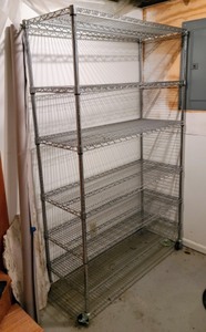 lot 114 image: Large Rolling Storage Shelf
