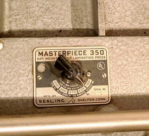 lot 117 image: Masterpiece 350 Dry Mounting Press