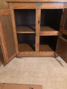 Wood Replica Ice BoxRefrigerator