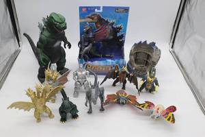 lot 270 image: Godzilla toys and other action figures