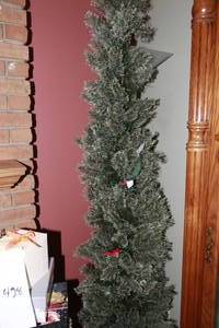 lot 426 image: Faux Christmas tree with frosted tips