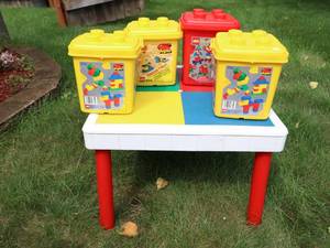 lot 59 image: lot of lego and and duplo blocks