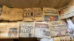 lot 394 image: Lot of Historical News Papers