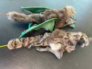 lot 315 image: Hand made moving bat puppets