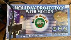 lot 468 image: Holiday motion projector&nbspAnd Electric unit to program Holiday outside lights and play music