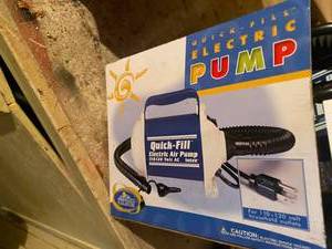 lot 88 image: Quick-Fill Electric Air Pump in original box