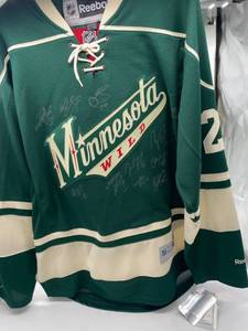 lot 98 image: Signed Minnesota Wild Jersey - new with tags