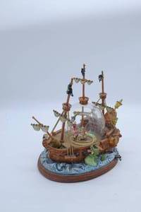 lot 241 image: Pirates of the Caribbean ship snow globe, AS IS
