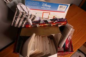 lot 193 image: Miscellaneous stationery, Christmas cards, gift bags and boxes