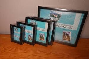 lot 165 image: Unopened Five assorted shadow boxes (5x7, 8x8, 10x10, 14x17)