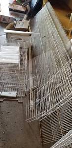 lot 36 image: Wire Closet Bracket and Shelves 