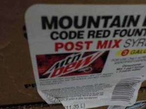 3 Gallon Mountain Dew Post Mix Foun...