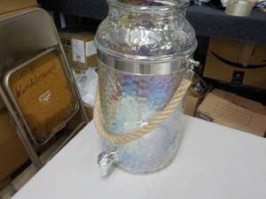 16 tall Glass Beverage Dispenser n...