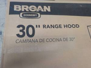 Broan 30 Range Hood...