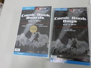 100 each Comic Book Boards and Bags...