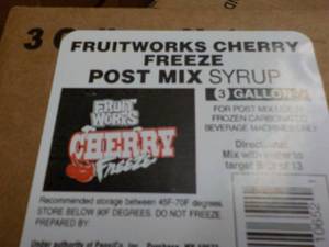 3 Gallon Fruitworks Cherry Freeze P...